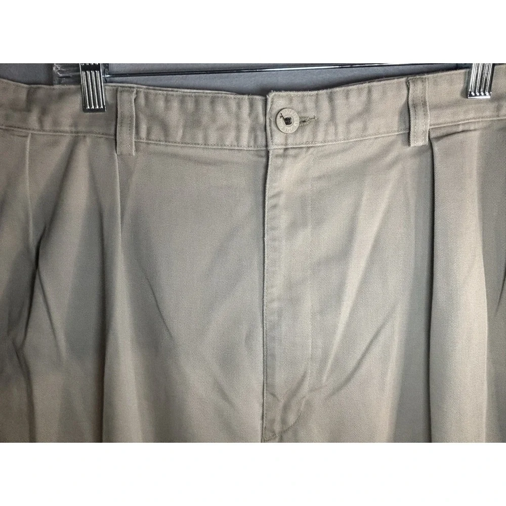 Polo Ralph Lauren Polo Chino Pleated Pants Men 40x30 Khaki Cotton